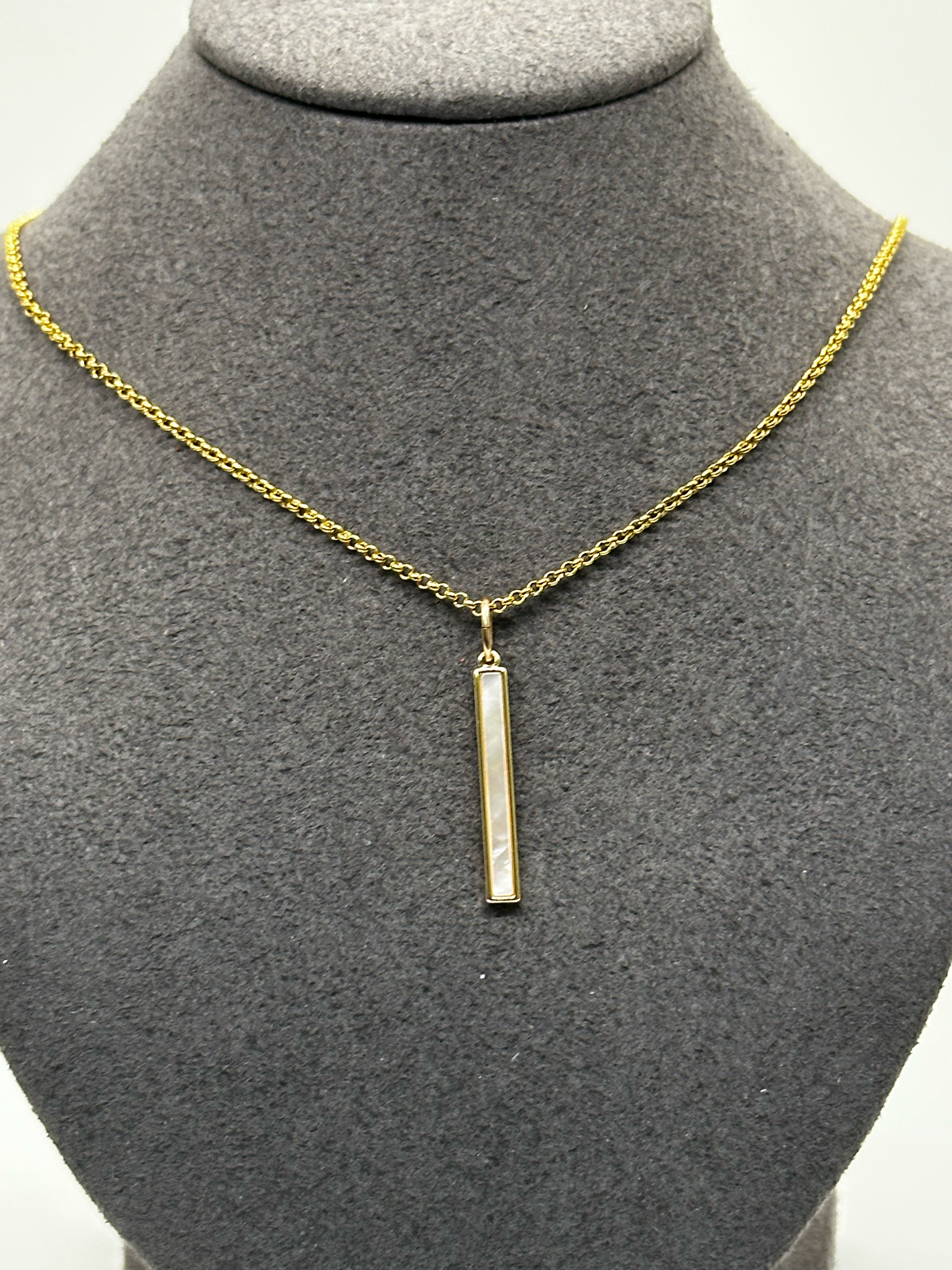 Mother of Pearl Bar Necklace