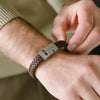 Harrison Nappa Leather Bracelet Brown