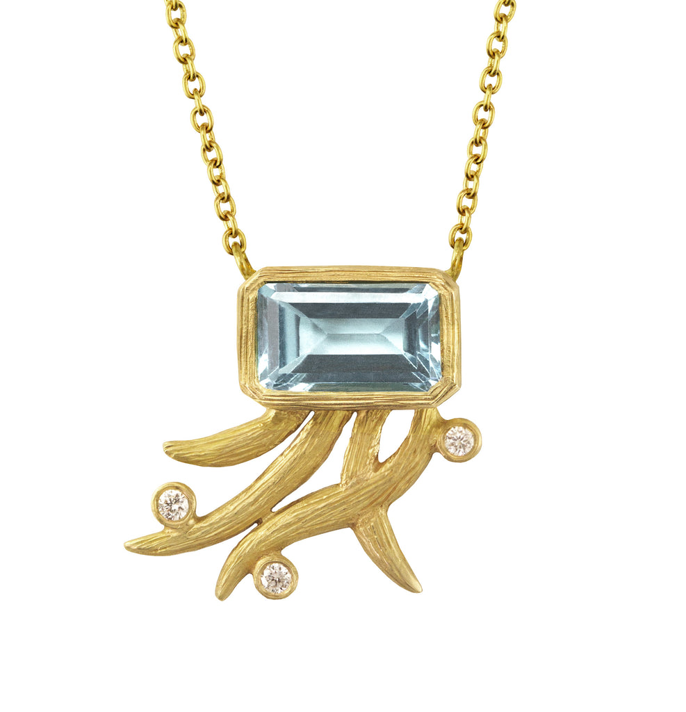 Breezy Vines Blue Topaz Necklace