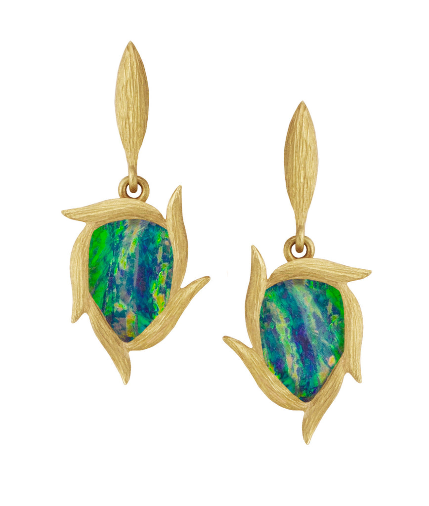 Lemongrass Opal Earrings