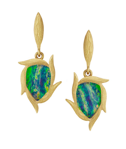 Lemongrass Opal Earrings