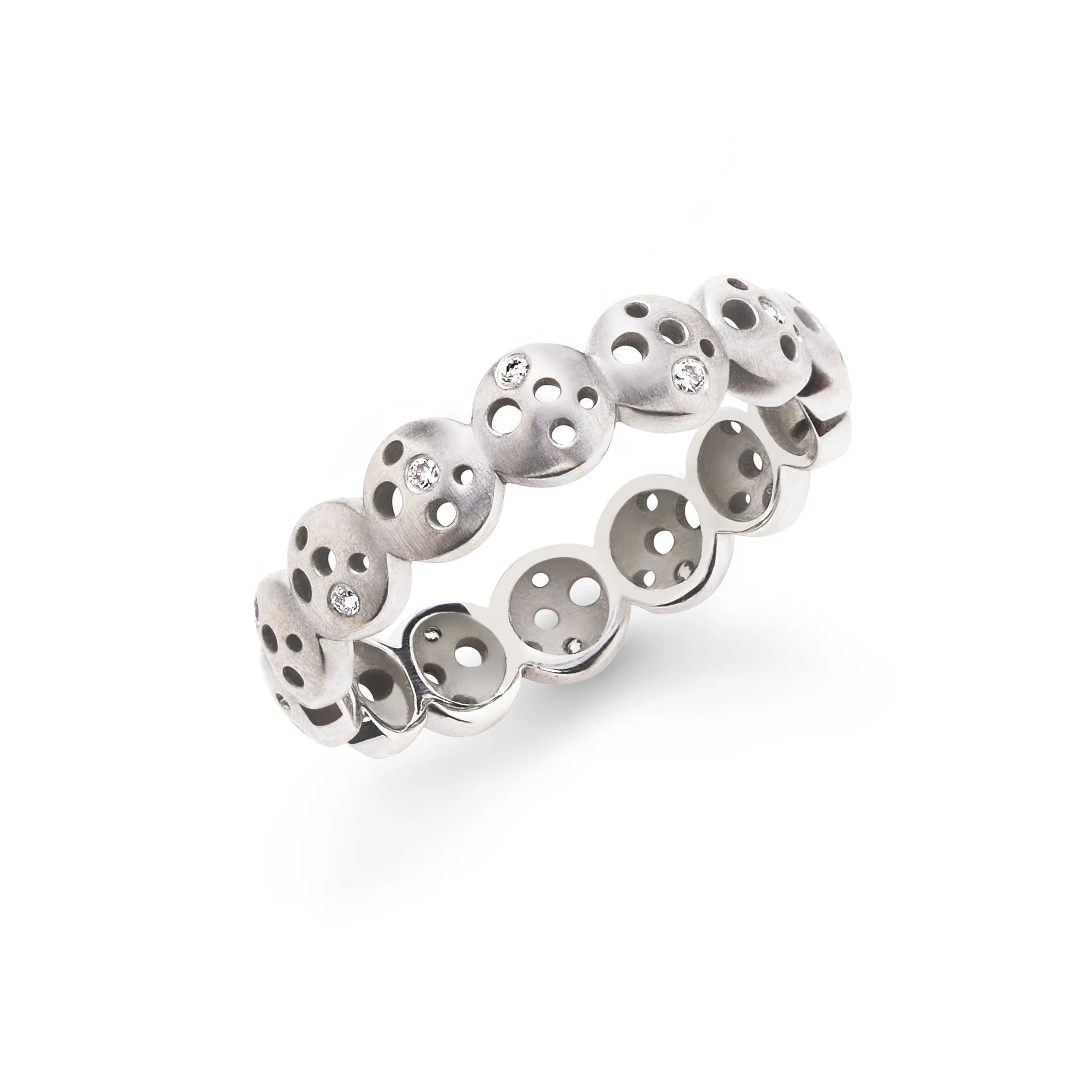 Moon & Stars All Oculus Coin Eternity Band