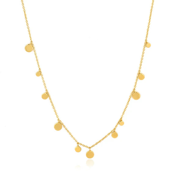 Geometry Mixed Disc Necklace