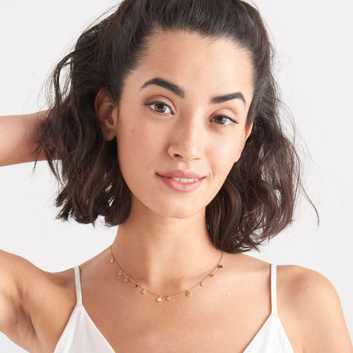 Geometry Mixed Disc Necklace