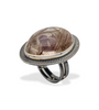 Rutilated Quartz and Chalcedony Ring