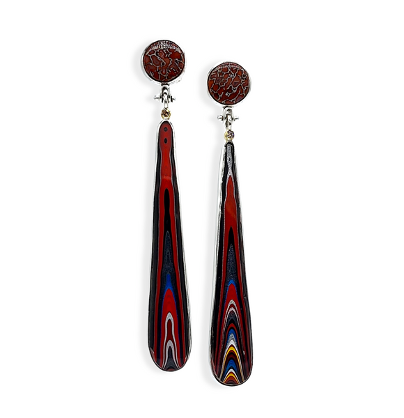 Corvette Long Dangle Earrings