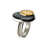 Black Jade and Gold RIng