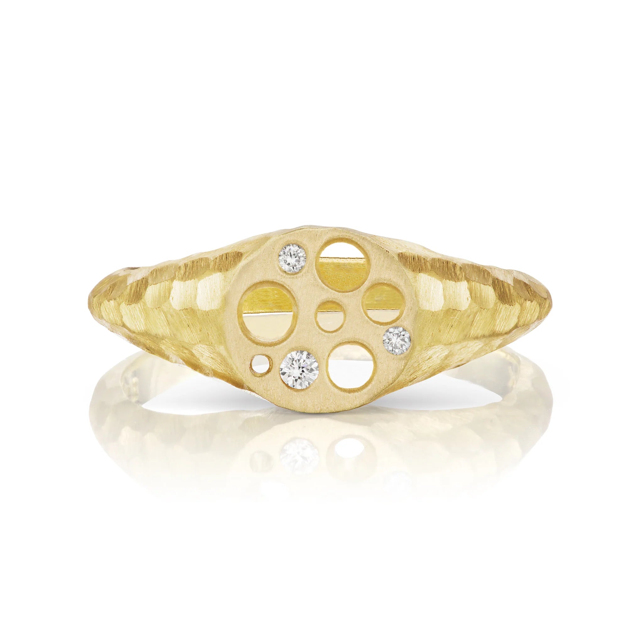 Oculus Top Round Signet Ring