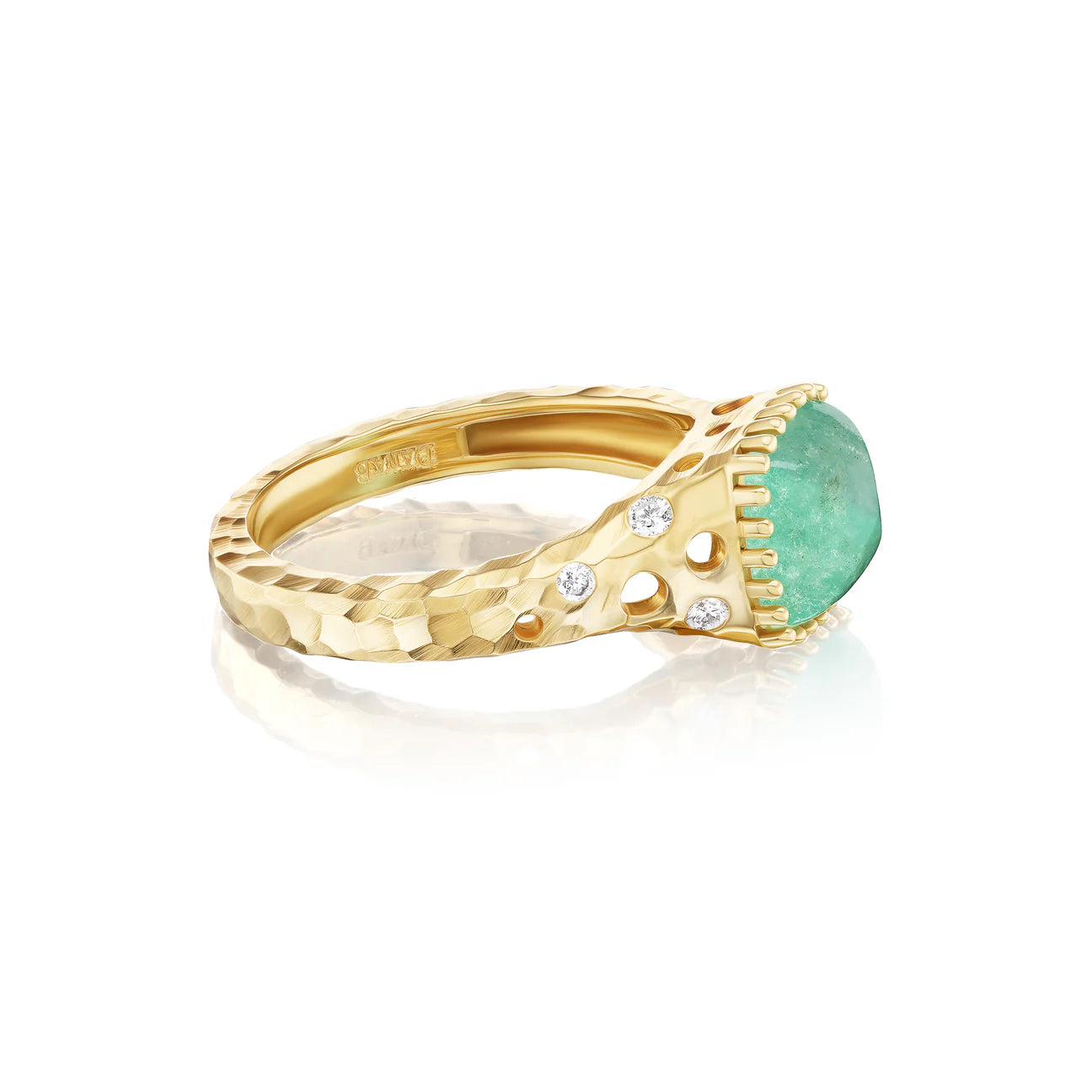 Sugarloaf Mint Pyramid Ring