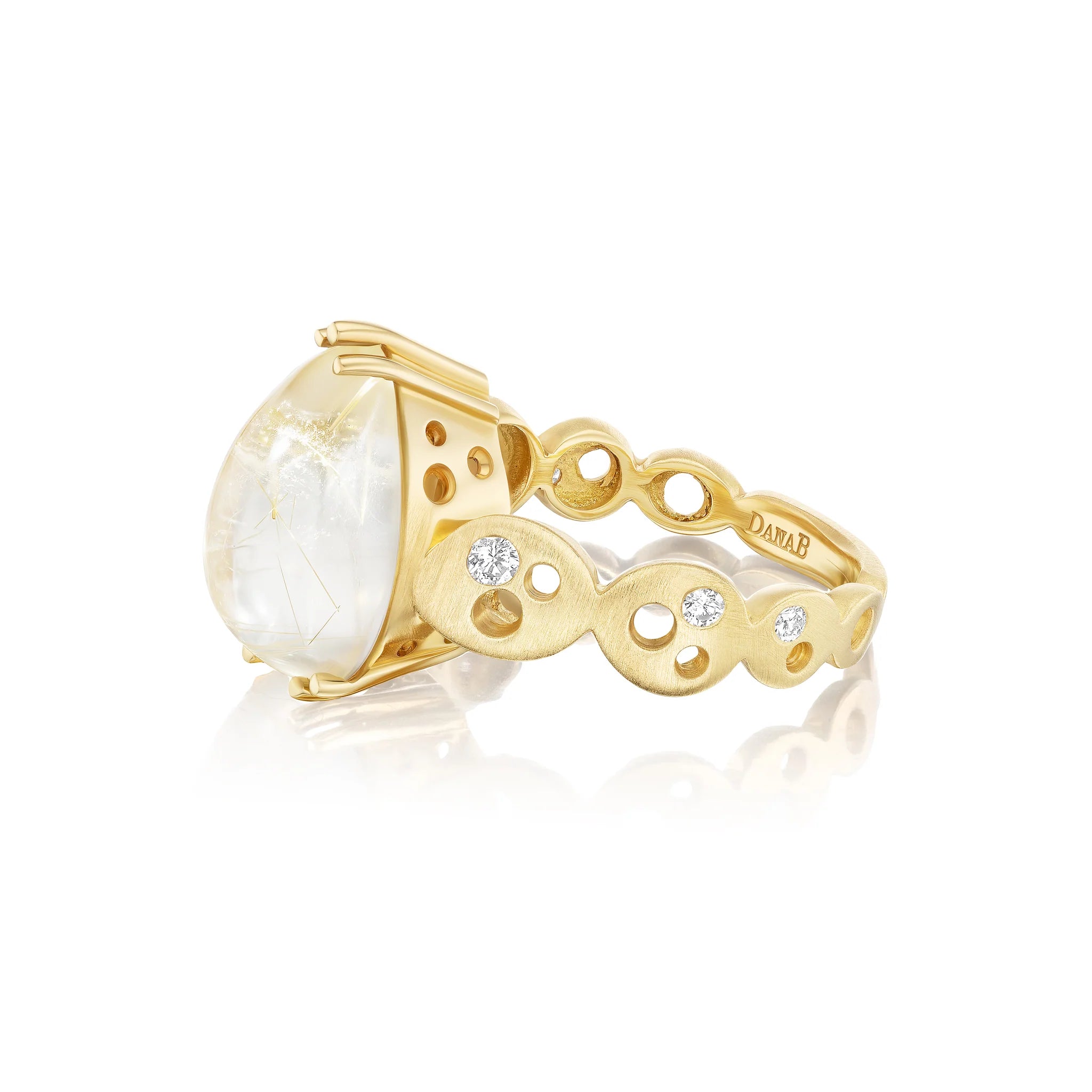 Sun, Moon & Stars Solitaire Ring