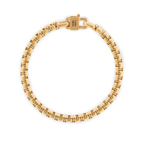 Urban Edge 5mm Box Chain Bracelet 18K Gold