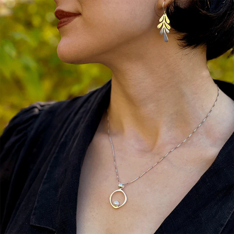 Wholeness Pearl Necklace - Sterling Silver