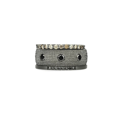 Gitana Half Eternity Band - Champagne Diamonds