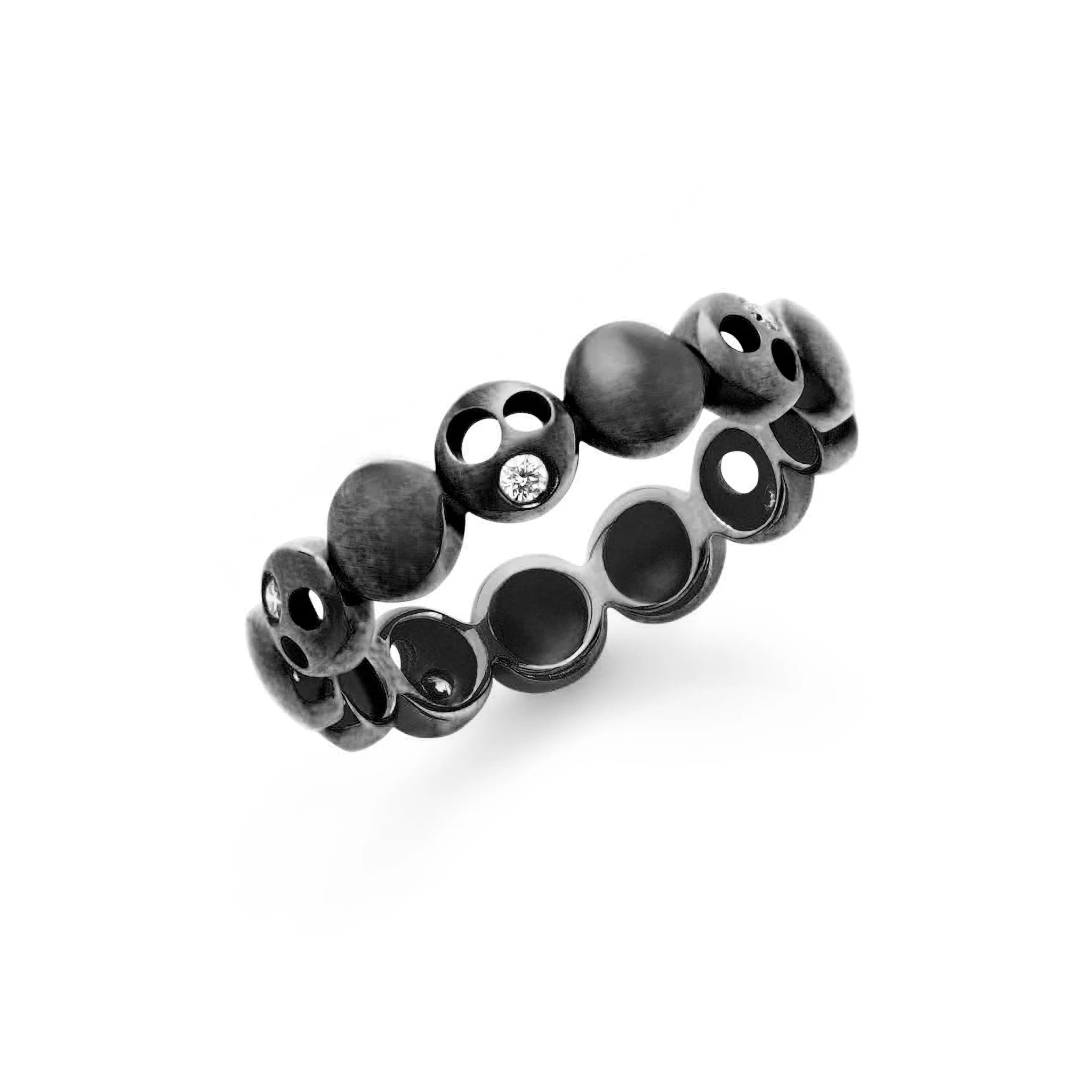Sun, Moon & Stars Matte & Oculus Coin Band SS