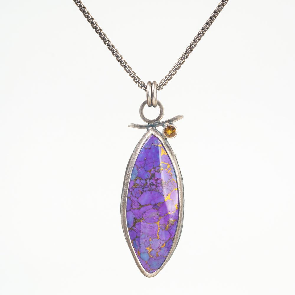 Purple Mohave Turquoise Pendant