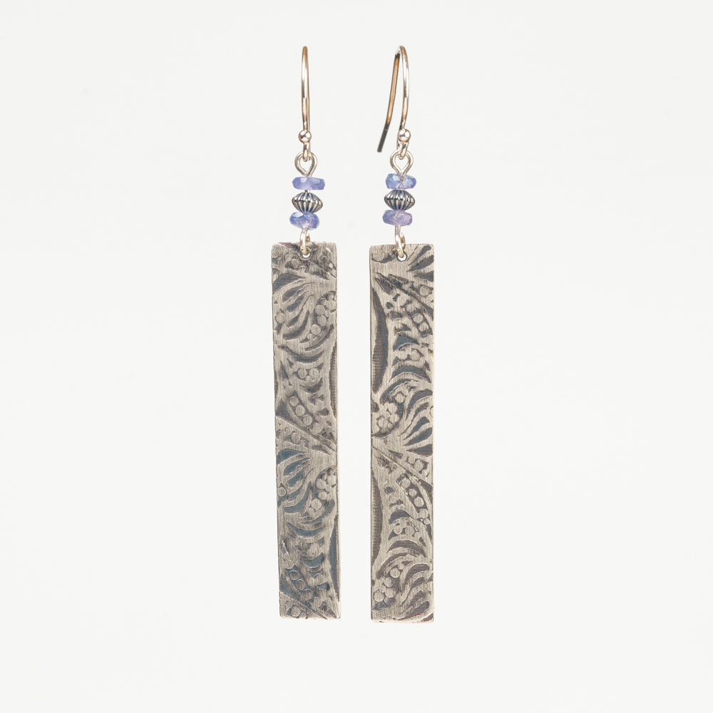 Treescape Earrings with Tanzanite