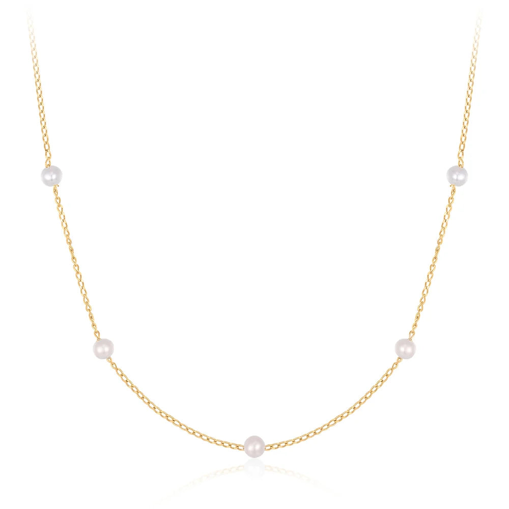 CAROLINA | Pearl Station Necklace