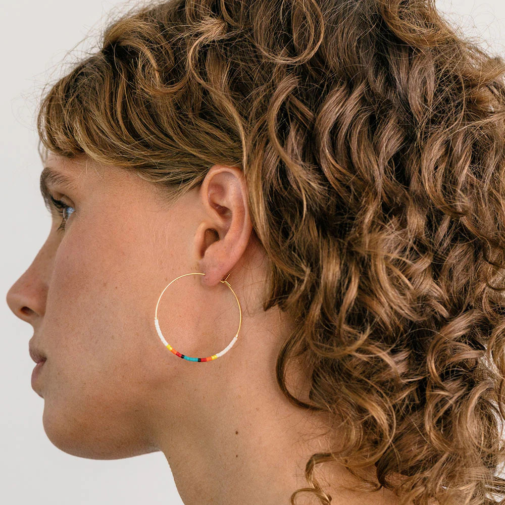 Miyuki Seed Bead Hoops | New Mexico