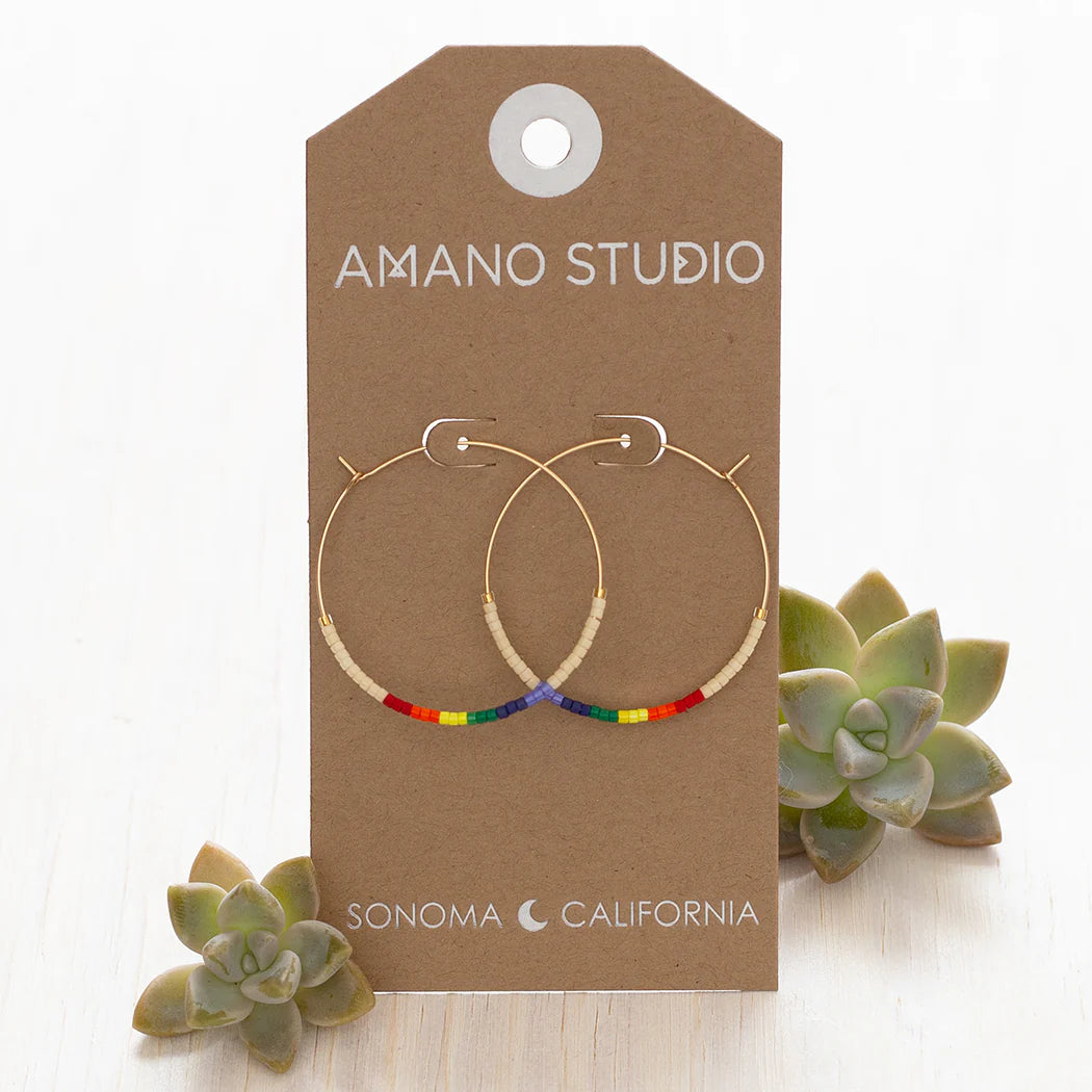 Miyuki Seed Bead Hoops | New Mexico