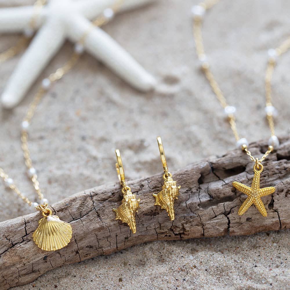 Starfish and Freshwater Pearl Necklace
