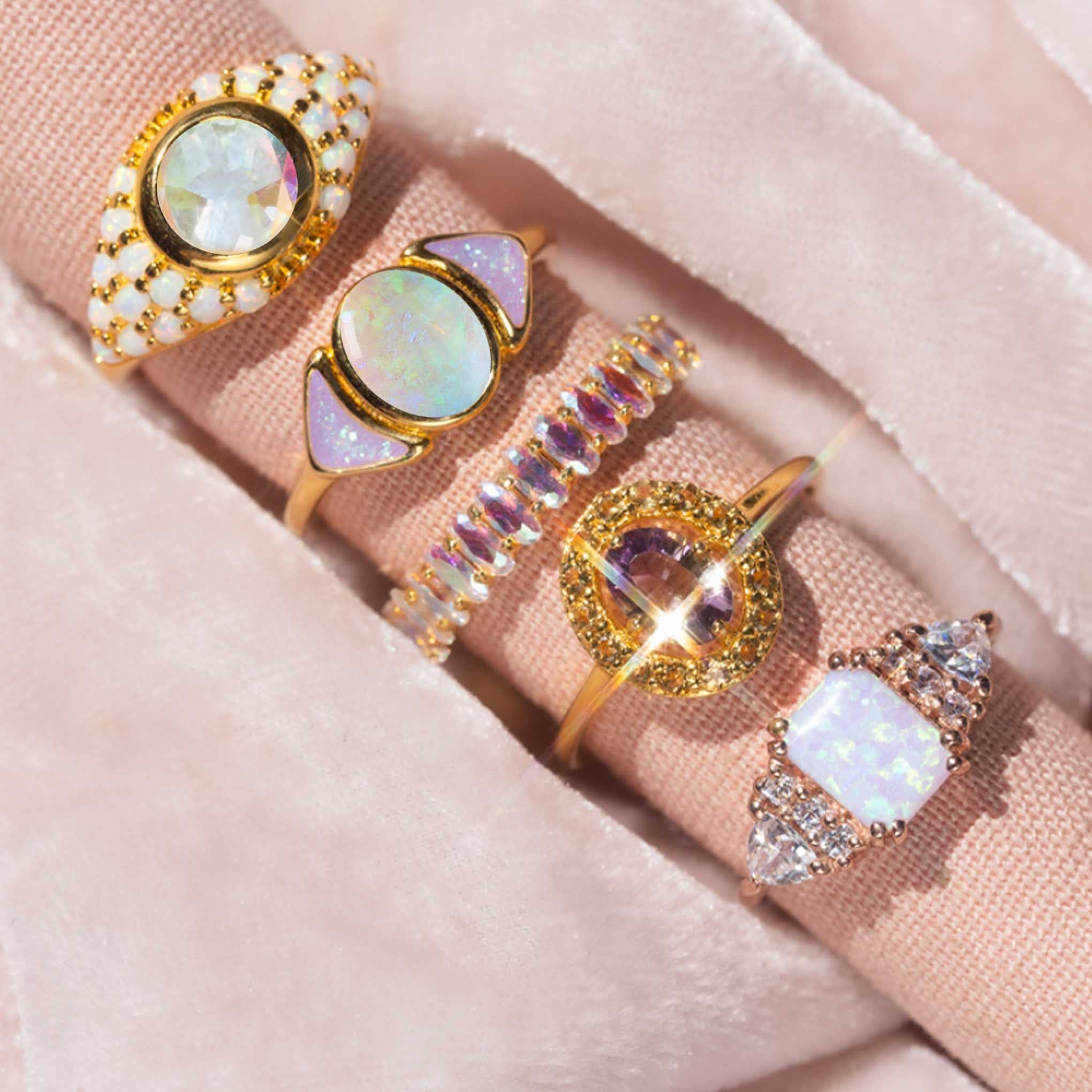 Angel Quartz and Opal St.Moritz Ring