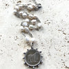 Pearl Necklace with Horse Coin Medallion