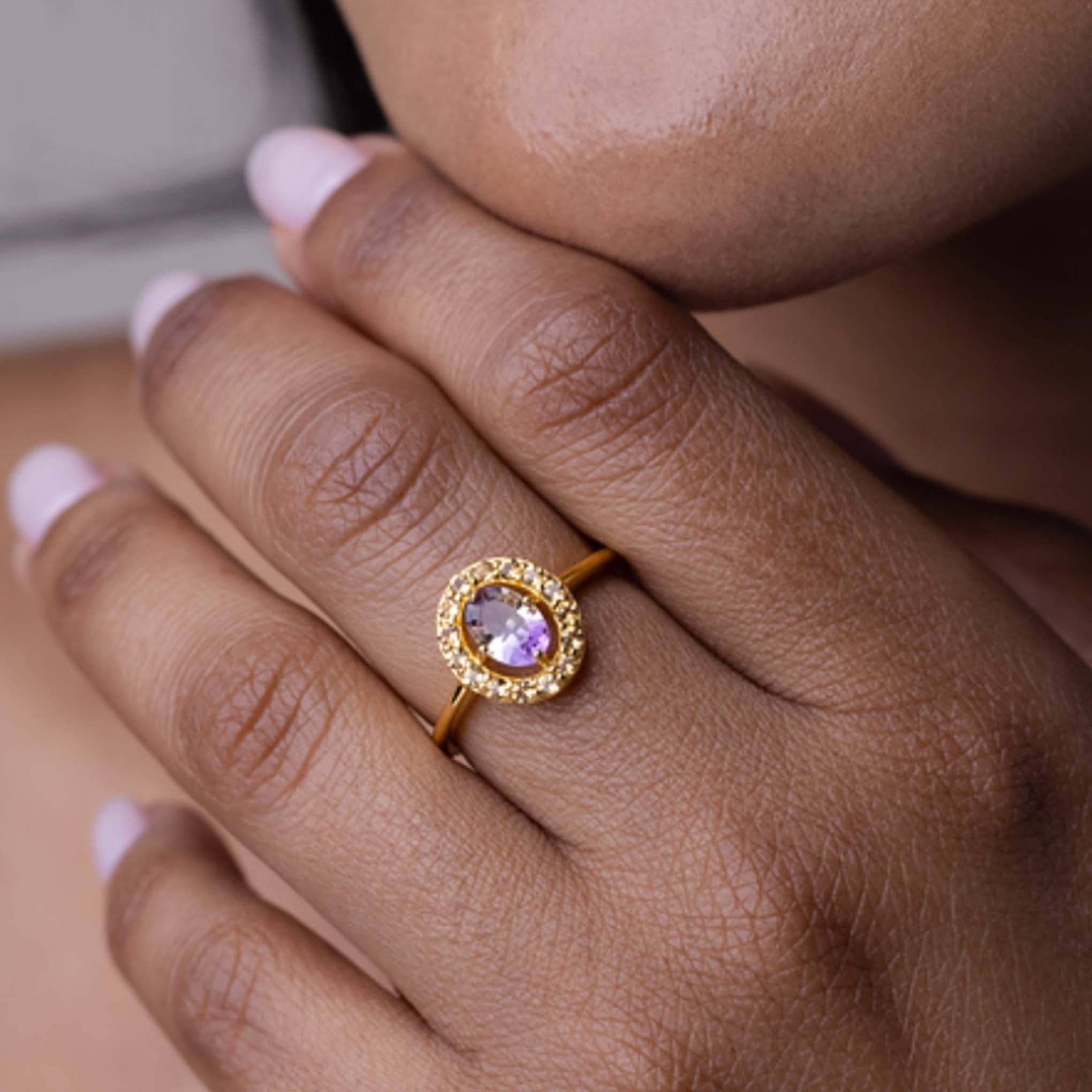 Ametrine & Citrine Sunrise Ring