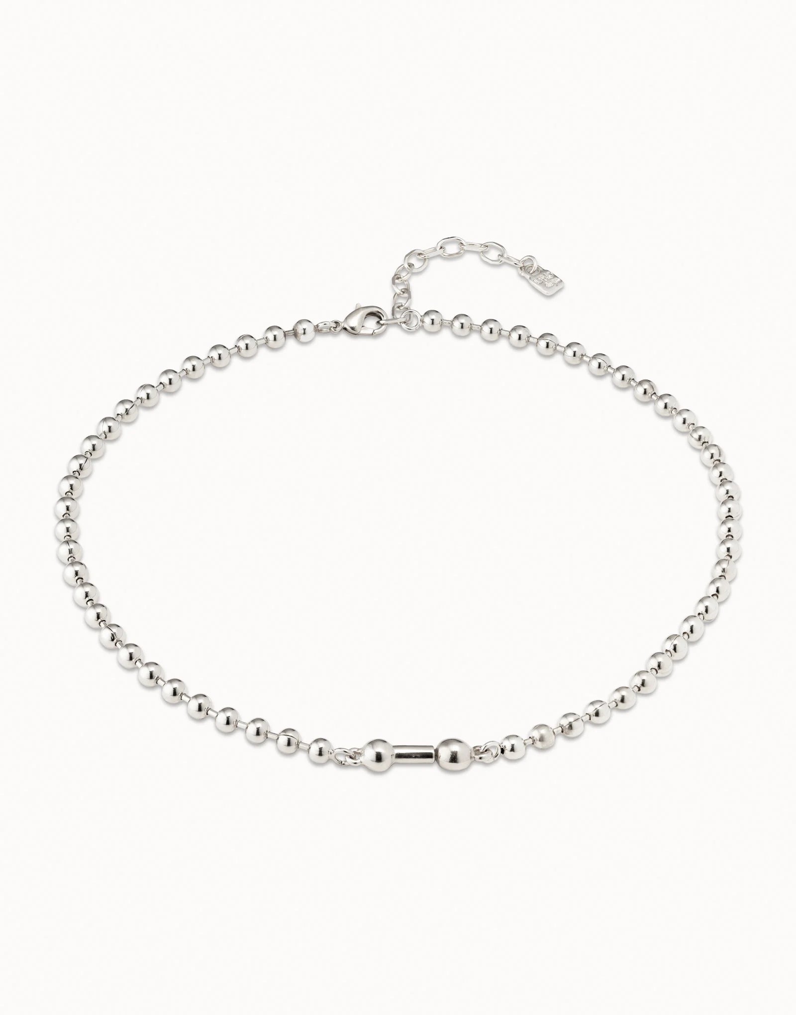 Sterling Silver-Plated Charm Necklace