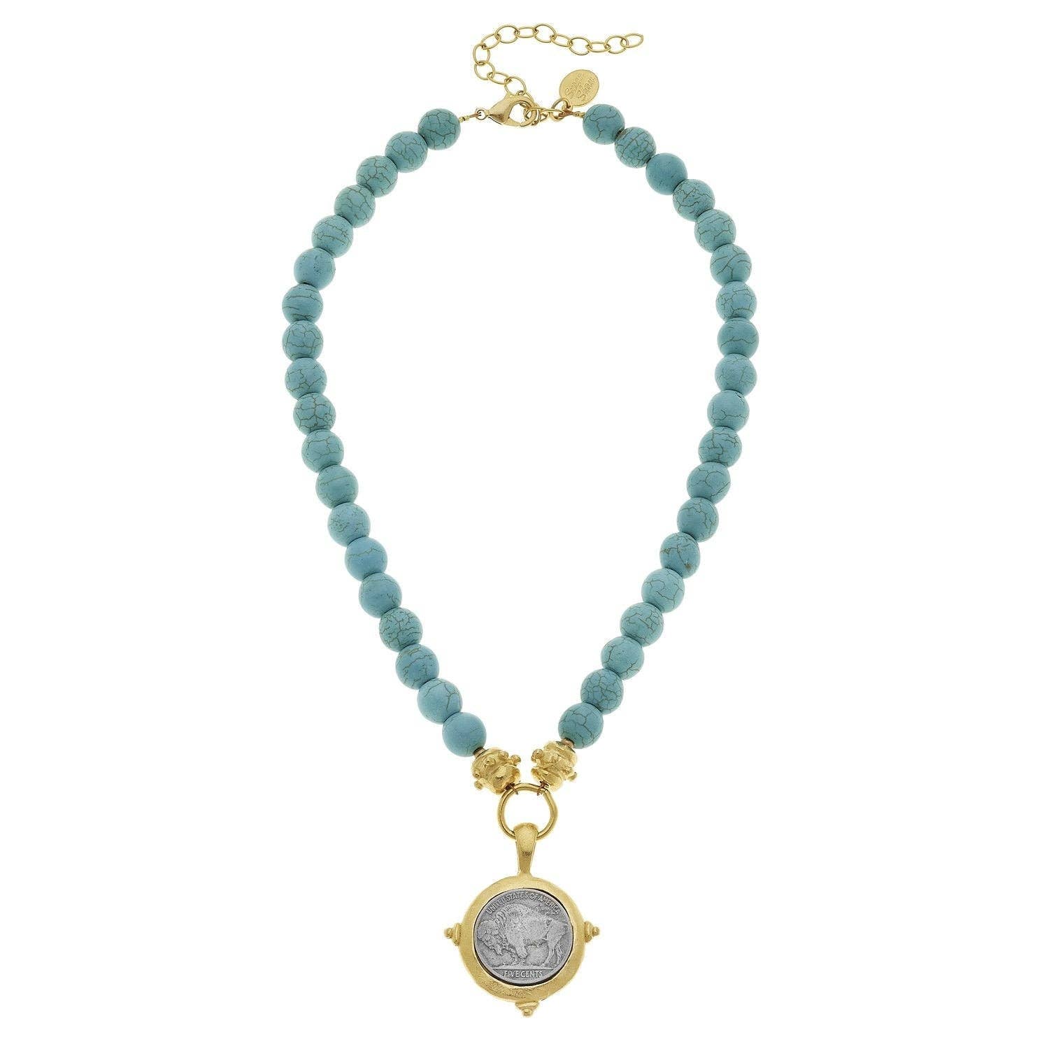 Buffalo Nickel Turquoise Necklace