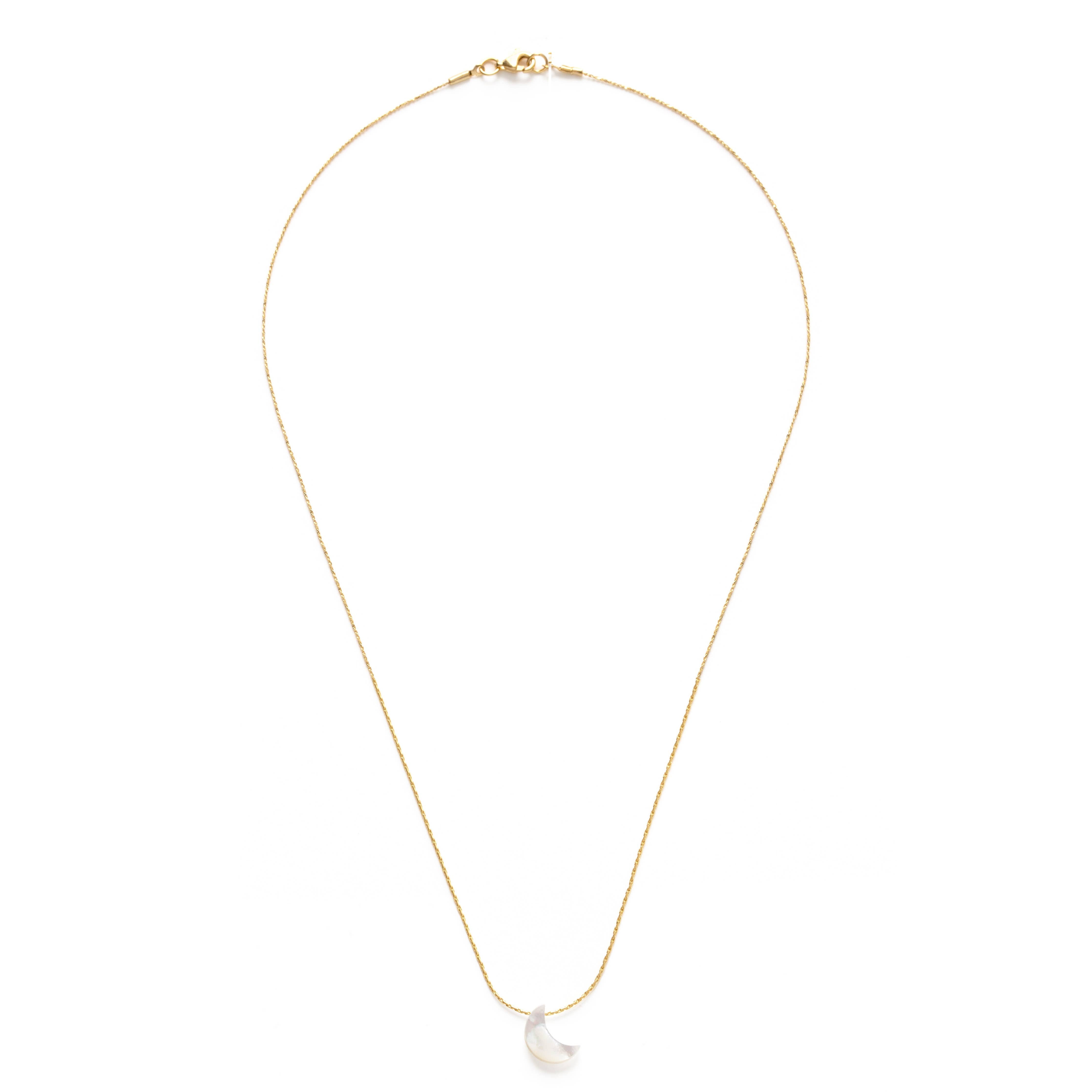 Mother of Pearl Moon Necklace
