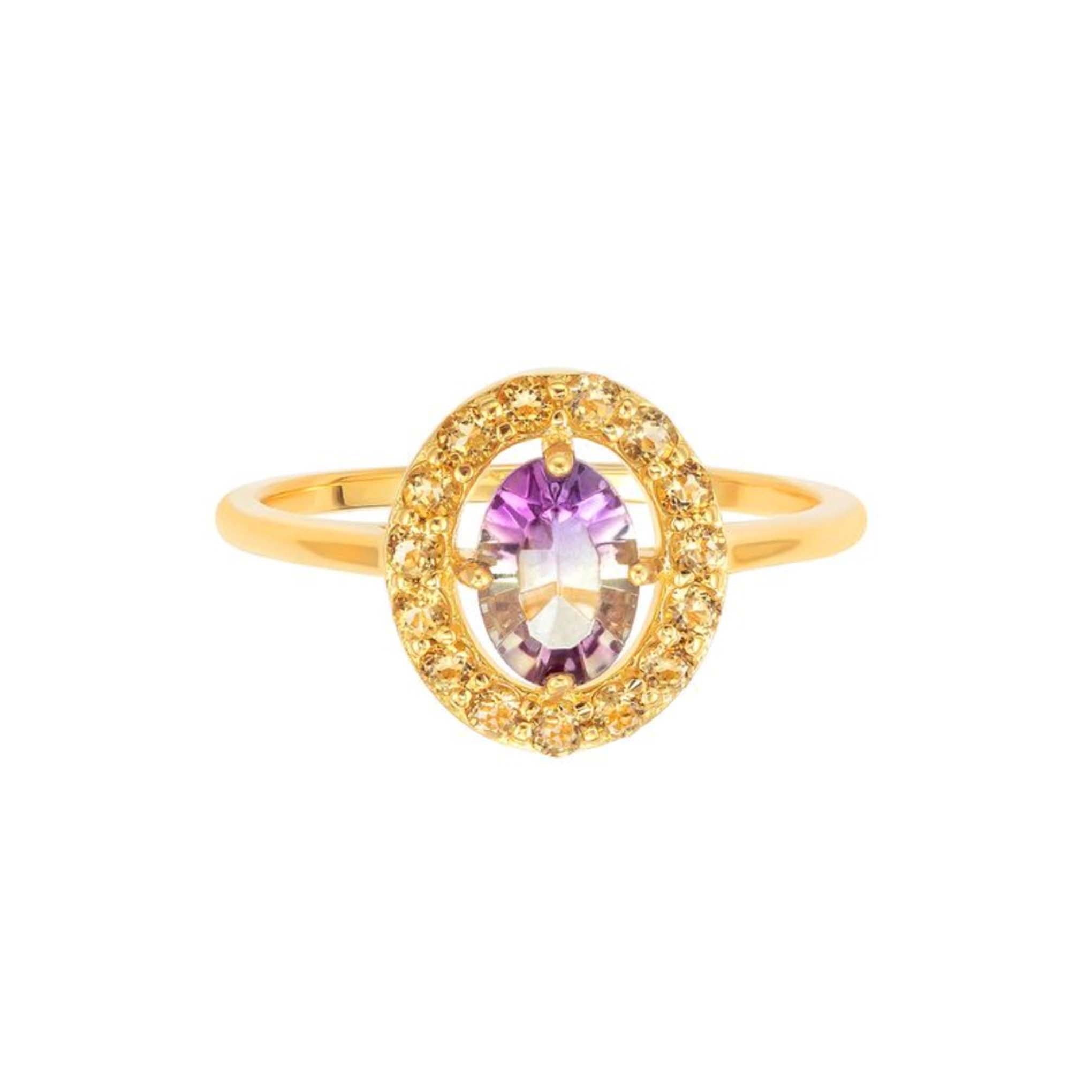 Ametrine & Citrine Sunrise Ring