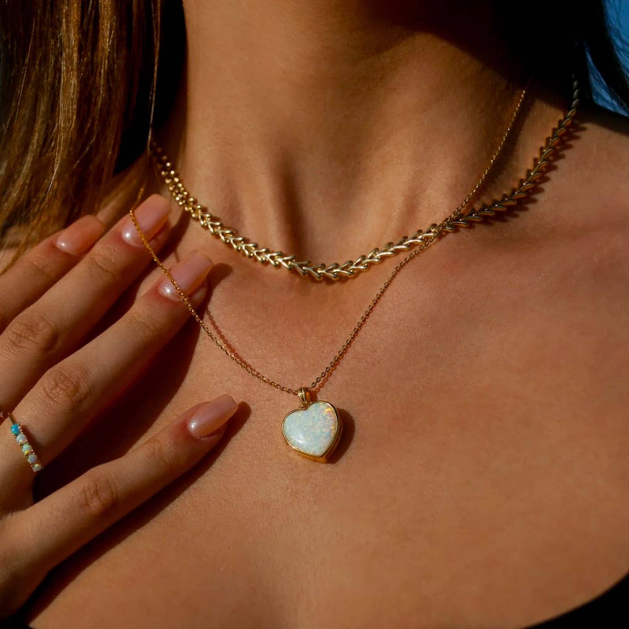 Heart Of Opal Mia Locket
