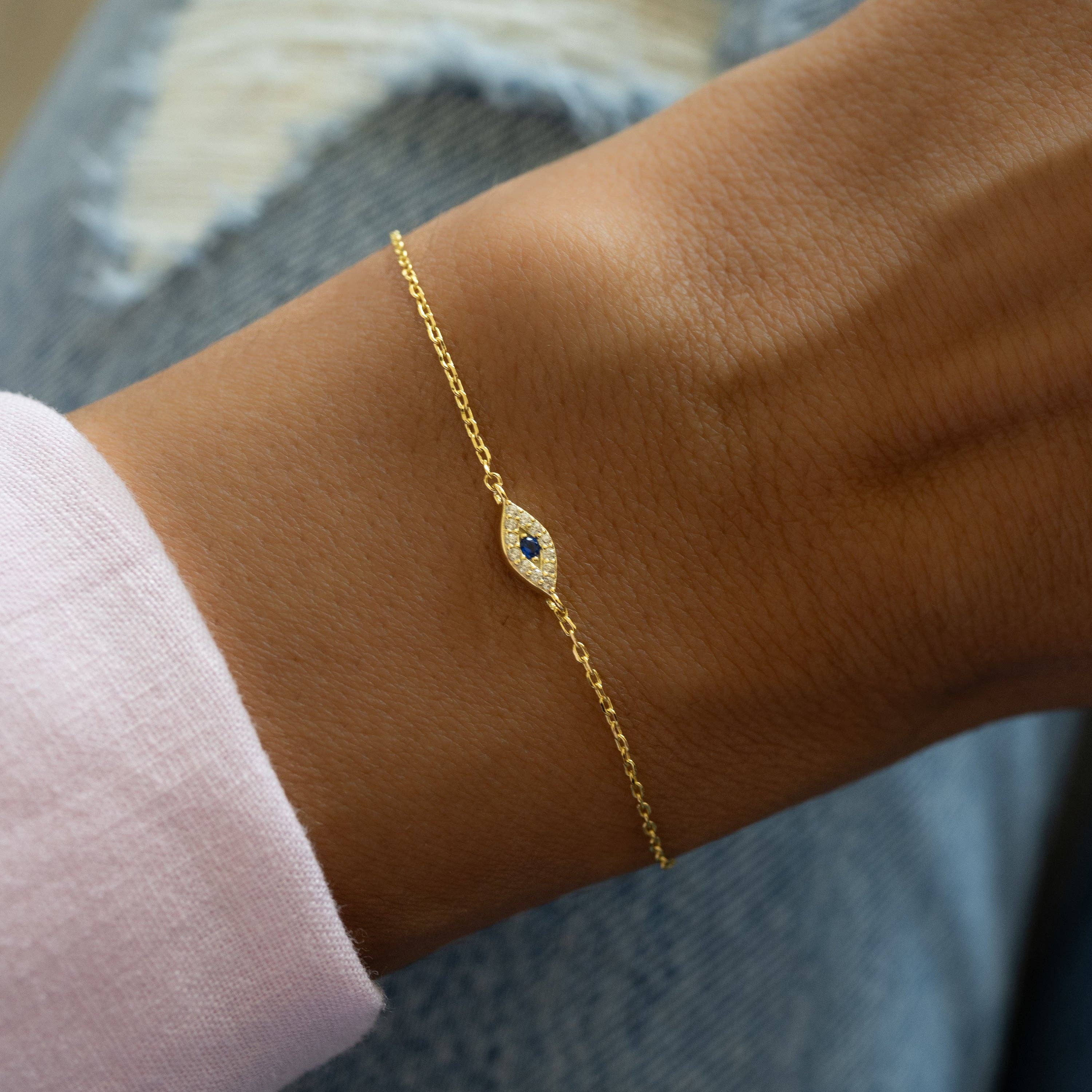 Tiny Evil Eye Bracelet