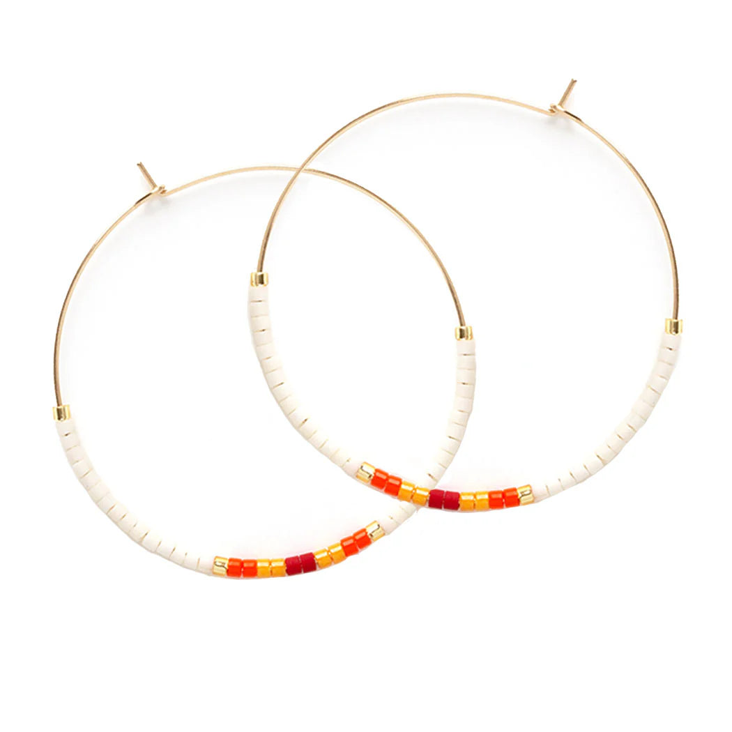 Miyuki Seed Bead Hoops | El Sol