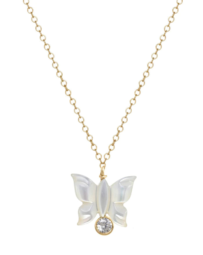 Halo Butterfly Necklace