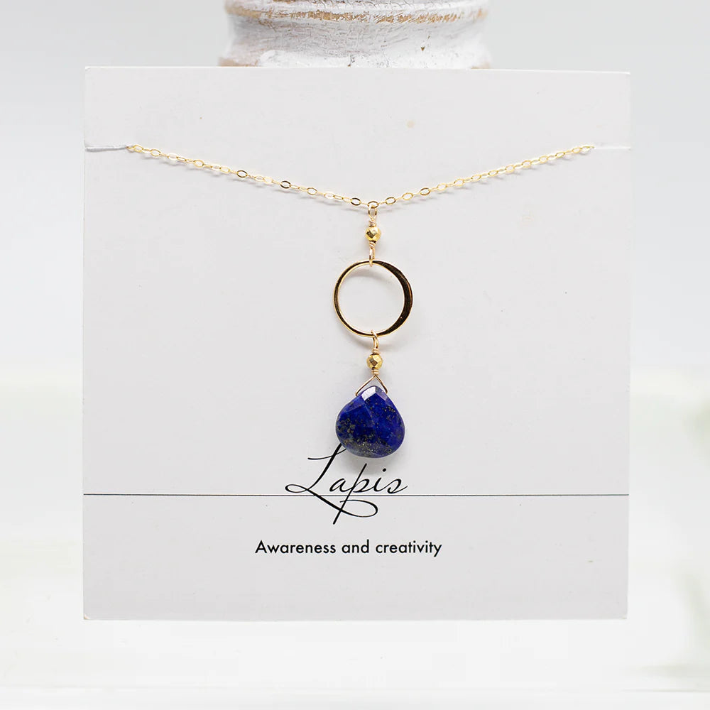 Lapis Ring Necklace