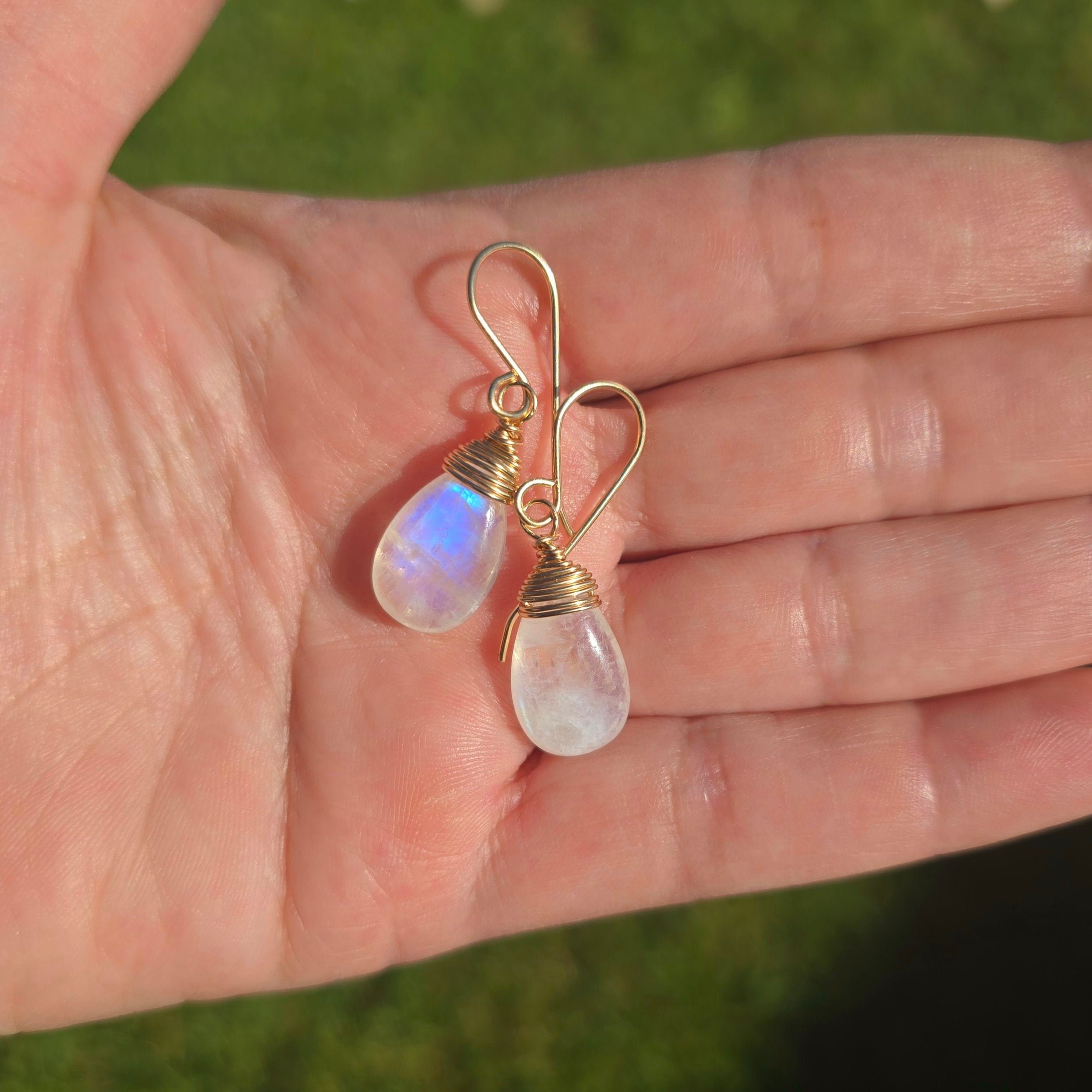 Moonstone Drop Earrings