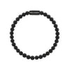 Natural Ned 6mm Round Gemstone Bracelet all Black in Onyx