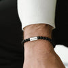 Natural Ned 6mm Round Gemstone Bracelet Black Onyx