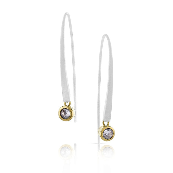 Opium Earrings - White Gold