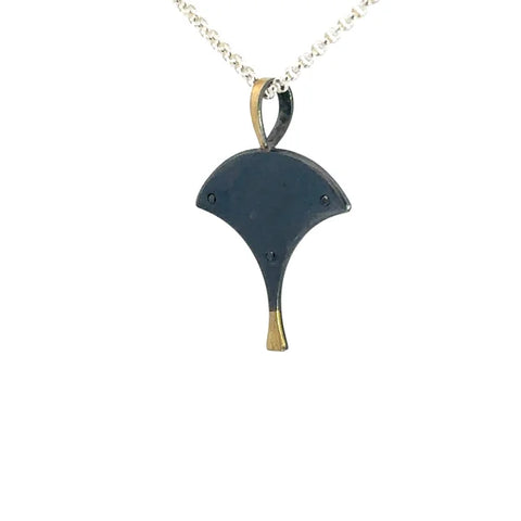 Fan gold/black Necklace