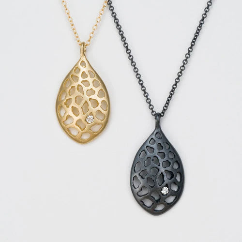 Small Lacy Leaf Necklace