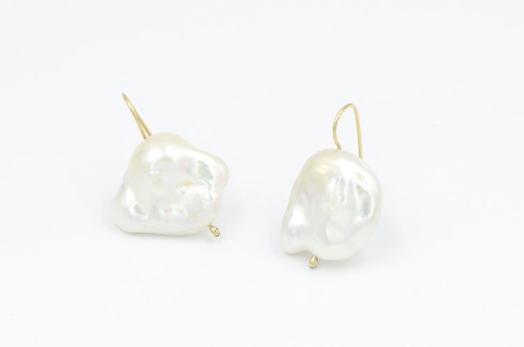 Natural Baroque Pearl Earrings