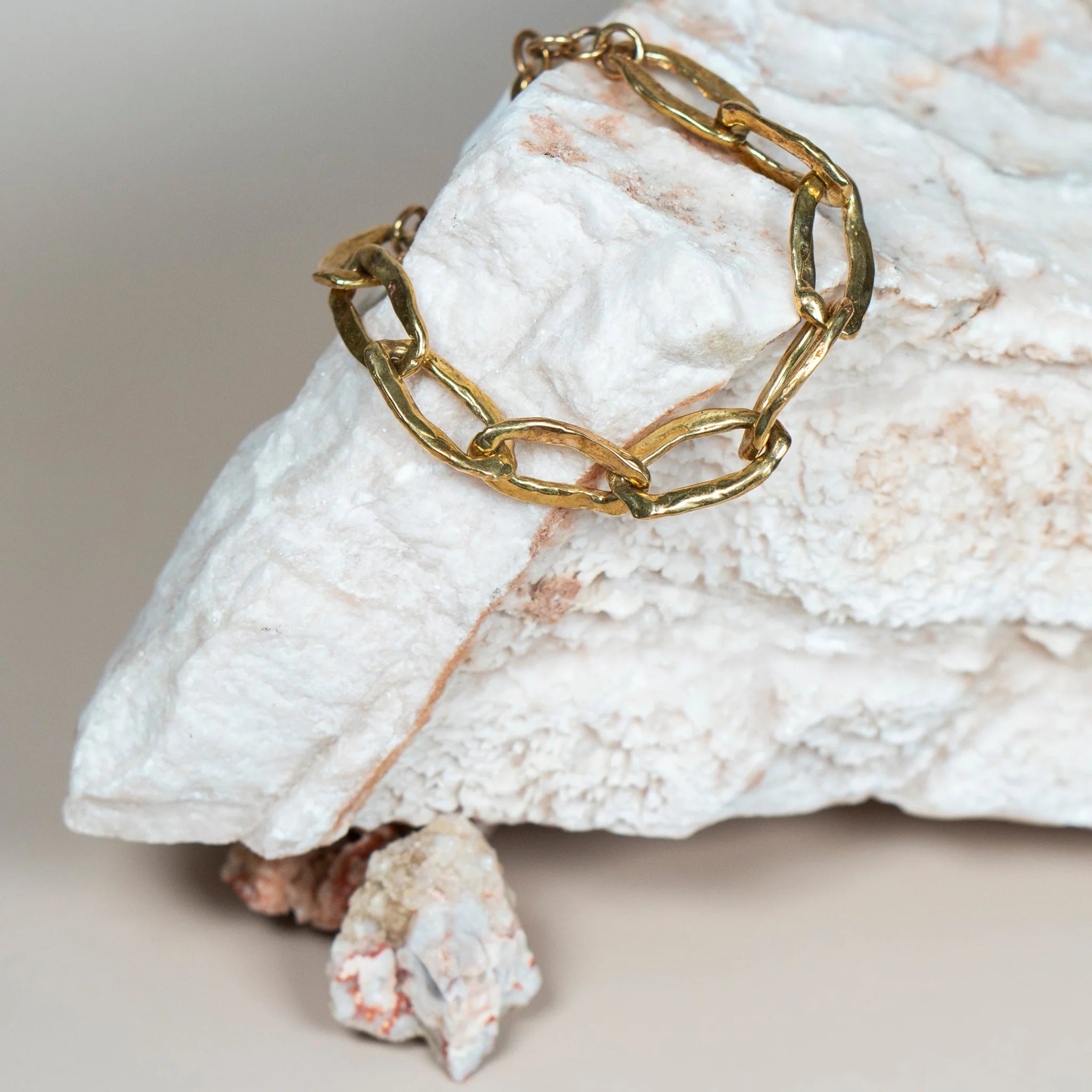 Fortuna Chunky Chain Bracelet - Brass