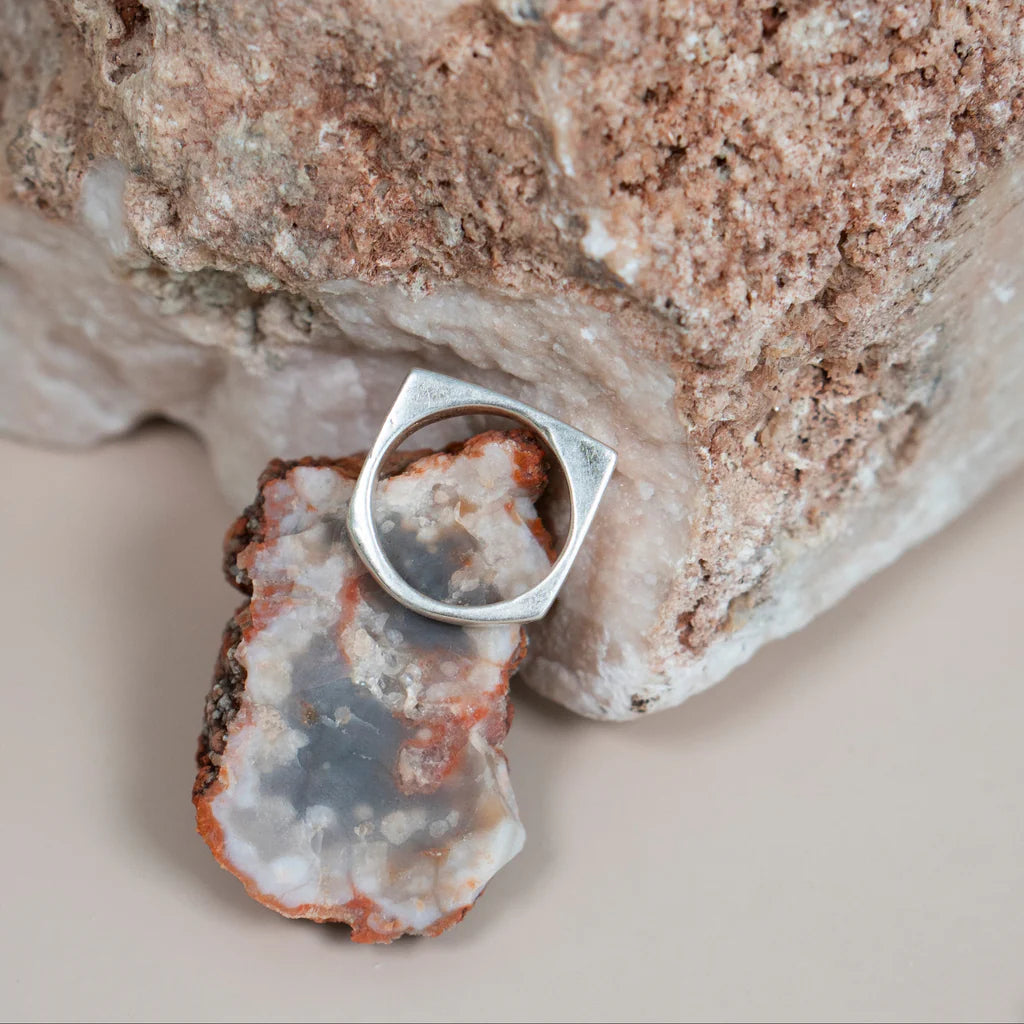 Chunky Corner Ring - Silver – Starfish Boulder
