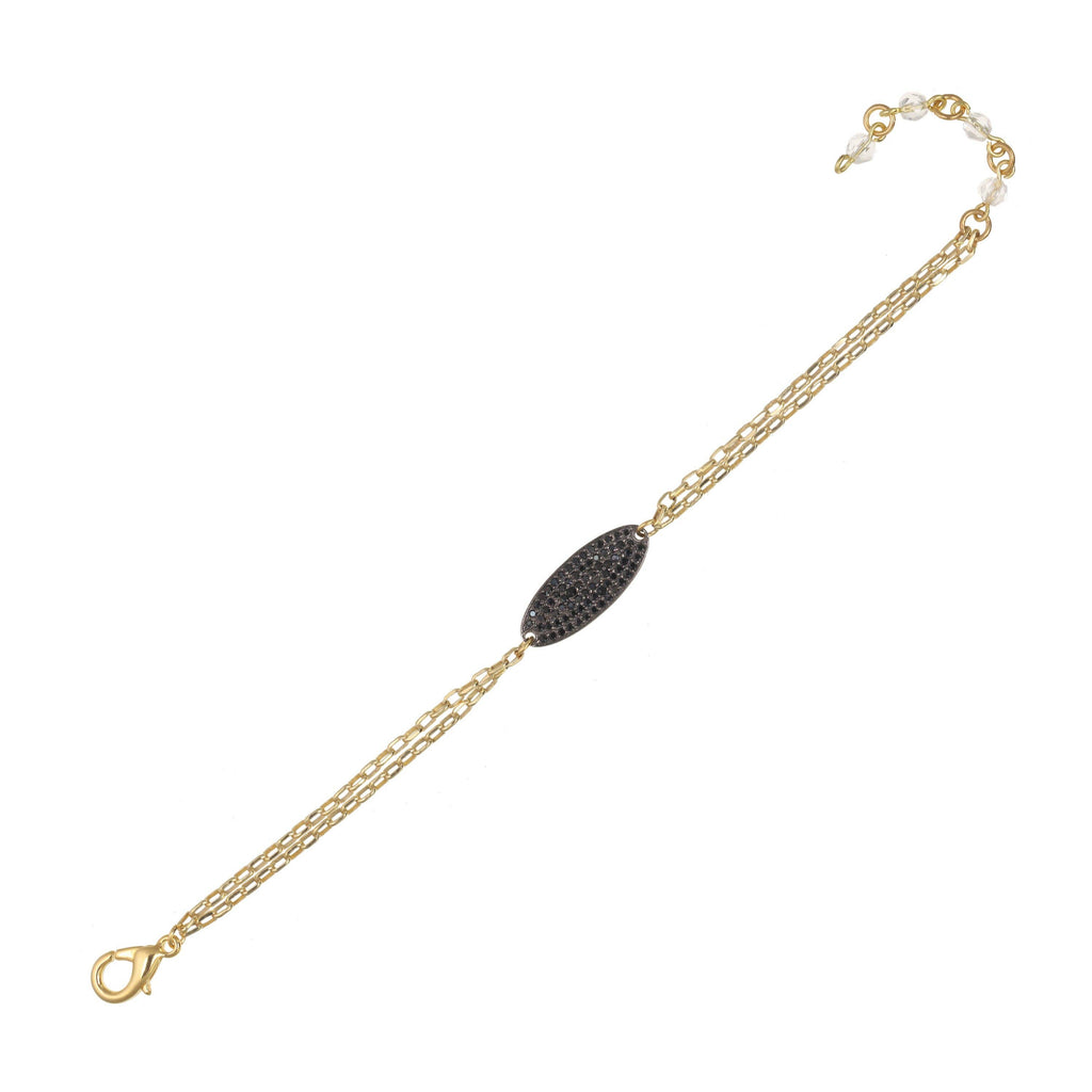 Delicate Black Spinel Bracelet