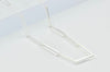 Long Silver Paperclip Handmade Chain