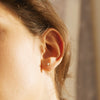 EVANGELINE |White Pearl Stud Earrings (sold only as a pair)