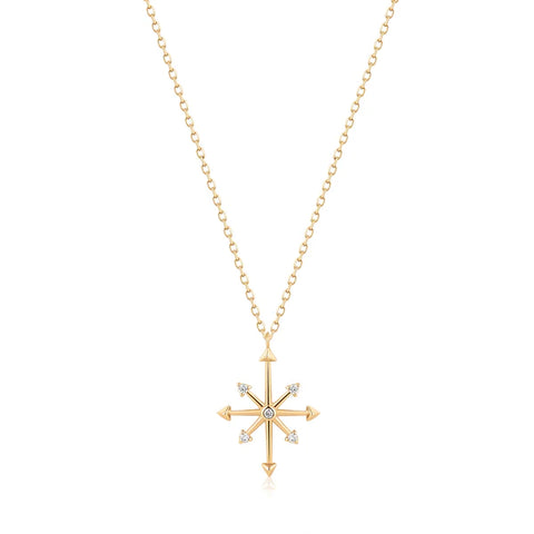 Candie | Diamond Octagram Star Necklace