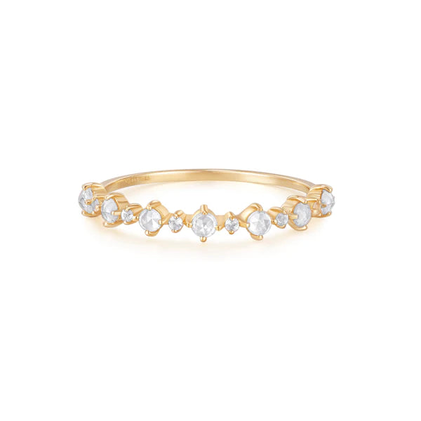 Margaret - Rose Cut White Sapphire Ring
